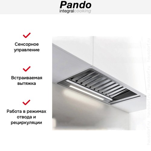 Встраиваемая вытяжка Pando PRO/85 INOX V.850 SEC