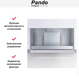 Встраиваемая вытяжка Pando TIS/90 CR.BLANCO V.850
