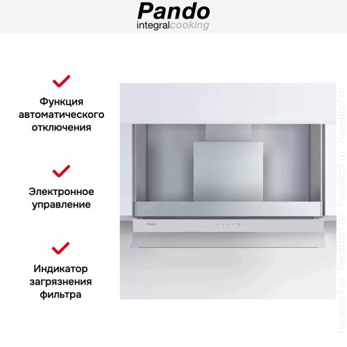 Встраиваемая вытяжка Pando TIS/90 CR.BLANCO V.850