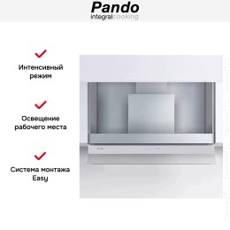 Встраиваемая вытяжка Pando TIS/90 CR.BLANCO V.850