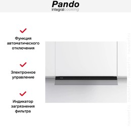 Встраиваемая вытяжка Pando TIS/90 CR.NEGRO V.850