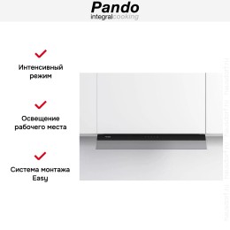 Встраиваемая вытяжка Pando TIS/90 CR.NEGRO V.850