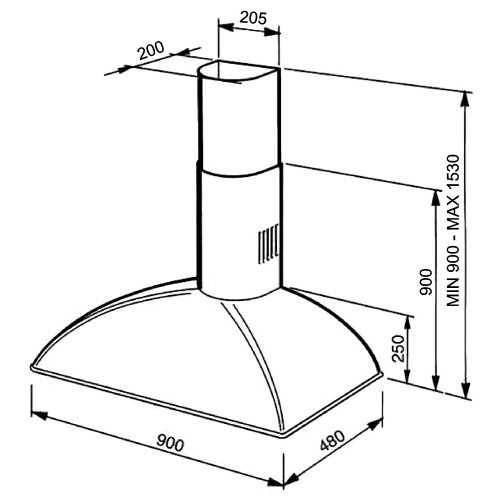 Вытяжка Smeg KS89POE