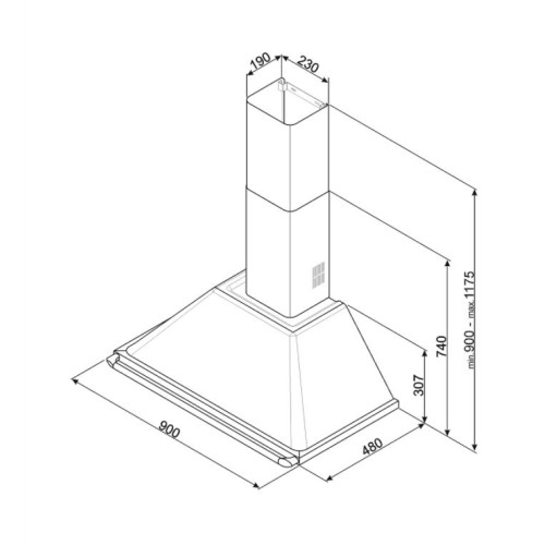 Вытяжка Smeg KT90BLE