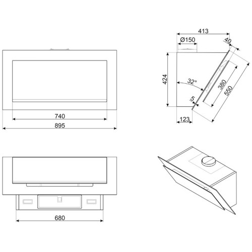 Вытяжка Smeg KV194G