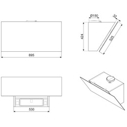 Вытяжка Smeg KV394N