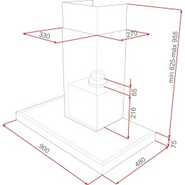 Вытяжка Teka DPL 90 STAINLESS STEEL