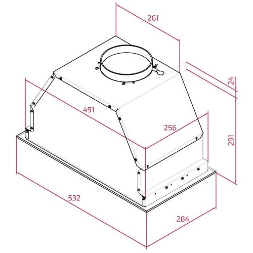 Встраиваемая вытяжка Teka GFL 57650 EOS SS