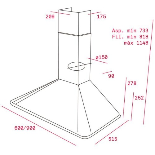 Вытяжка Teka DOS 60.1 VANILLA-OB