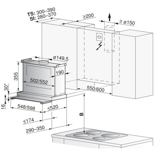 Встраиваемая вытяжка V-ZUG DFSG6c