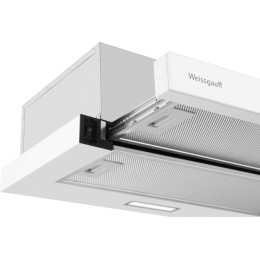 Встраиваемая вытяжка Weissgauff TEL 600 2M White Glass