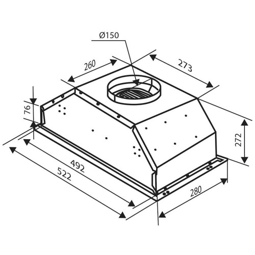 Встраиваемая вытяжка Zigmund Shtain K 011.5 B