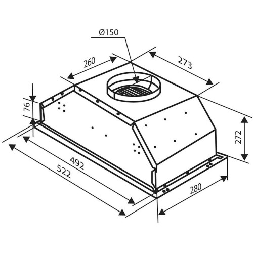 Встраиваемая вытяжка Zigmund Shtain K 011.5 W