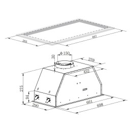 Встраиваемая вытяжка Zigmund Shtain K 019.7 B