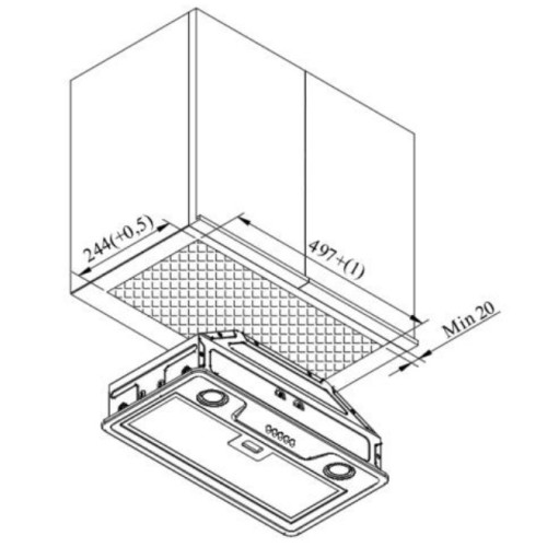 Встраиваемая вытяжка Zigmund Shtain K 356.51 S