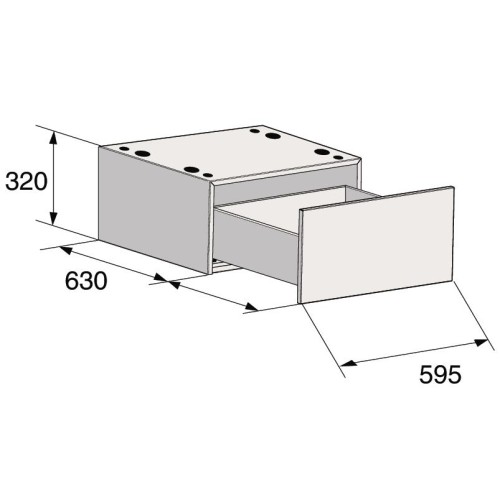 Напольный ящик с выдвижной полкой Asko HP320T