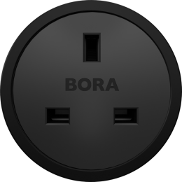 Розетка тип G All Black BORA USTGAB