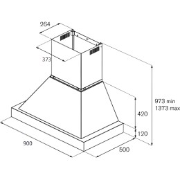 Декоративный короб Bertazzoni KC36HERTAV