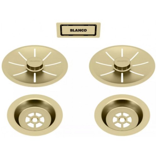 Набор декоративных элементов Blanco C-overflow и InFino® Satin Gold (две чаши) 203477 купить в Москве и Санкт-Петербурге