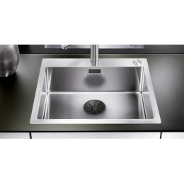 Отводная арматура Blanco InFino® с переливом черный матовый две чаши 239979