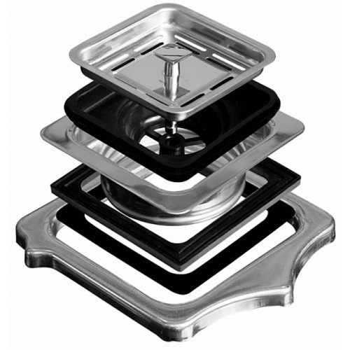 Адаптер для подключения ИПО Bone Crusher к квадратному сливу 22-0003H-00