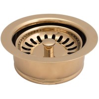Металлическая горловина с ситечком для вставки Bone Crusher LB9143+LB9138 глянцевое золото