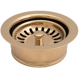 Металлическая горловина с ситечком для вставки Bone Crusher LB9143+LB9138 глянцевое золото