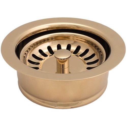 Металлическая горловина с ситечком для вставки Bone Crusher LB9143+LB9138 глянцевое золото