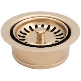 Металлическая горловина с ситечком для вставки Bone Crusher LB9143+LB9138 матовое золото