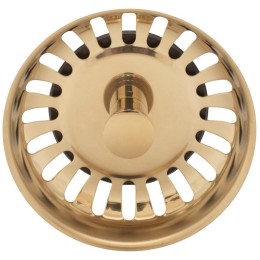 Металлическая горловина с ситечком для вставки Bone Crusher LB9143+LB9138 матовое золото