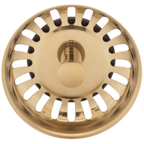 Металлическая горловина с ситечком для вставки Bone Crusher LB9143+LB9138 матовое золото