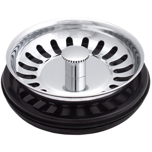 Металлическое ситечко для вставки в горловину Bone Crusher LB9143-CP хром