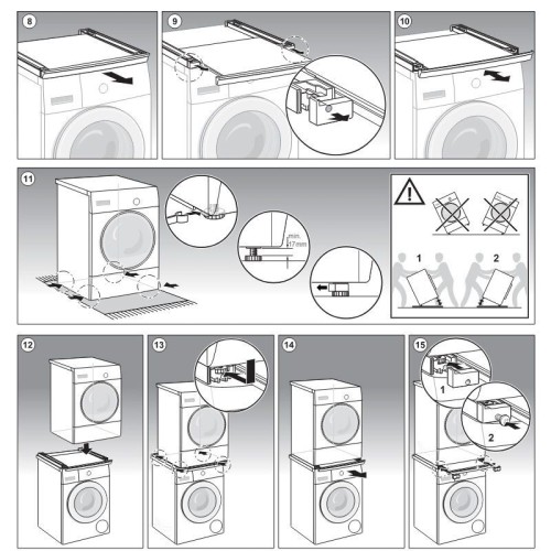 Соединительный элемент с выдвижной пололкой Bosch WTZ27500