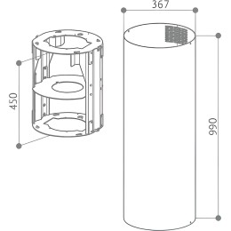 Дополнительный короб Faber 112.0286.014