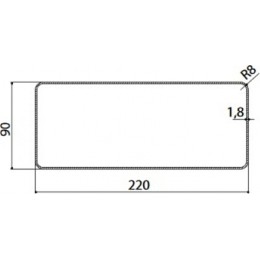 Воздуховод Faber 1200 220х90