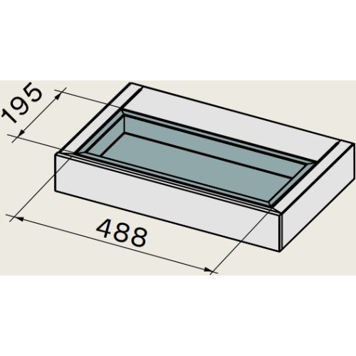 Ёмкость для растений Falmec для полки 60 см KACL.459#3F