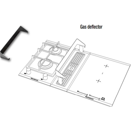 Газовый дефлектор для комбинирования Kuppersbusch ZKM 8053