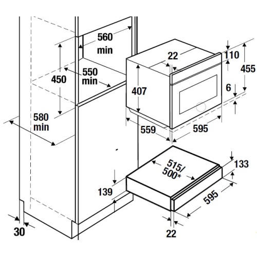 Выдвижной ящик Kuppersbusch CSZ 6800.0 W9 Shade of Grey