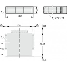 Комплект переоборудования вытяжки Miele DUU1000-2