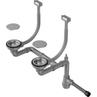 Арматура для двухчашевых моек с прямоугольными переливами Omoikiri WK-2C IN