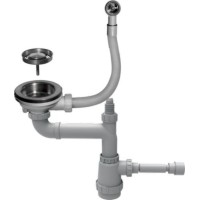 Арматура для одночашевых моек с круглым переливом Omoikiri WK-1-R-IN Арматура для одночашевых моек с круглым переливом Omoikiri WK-1-R-IN