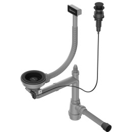 Арматура для одночашевых моек с прямоугольным переливом Omoikiri WK-1-GB-A