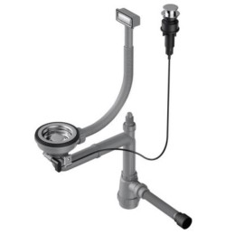 Арматура для одночашевых моек с прямоугольным переливом Omoikiri WK-1-IN-A