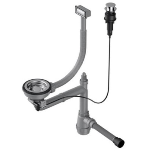 Арматура для одночашевых моек с прямоугольным переливом Omoikiri WK-1-IN-A