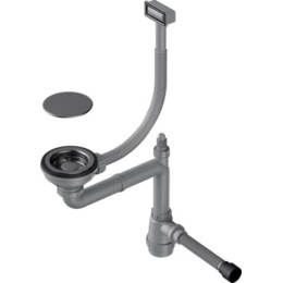 Арматура для одночашевых моек с прямоугольным переливом Omoikiri WK-1C GM