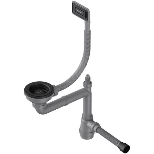 Арматура для одночашевых моек с универсальным прямоугольным переливом Omoikiri WK-1-UN GB