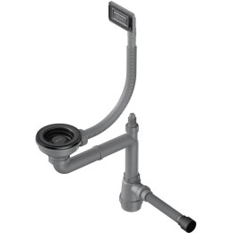 Арматура для одночашевых моек с универсальным прямоугольным переливом Omoikiri WK-1-UN GM