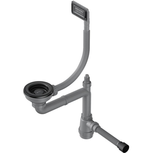 Арматура для одночашевых моек с универсальным прямоугольным переливом Omoikiri WK-1-UN GM