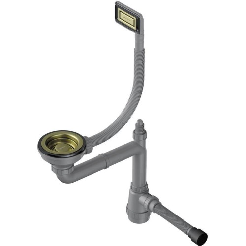 Арматура для одночашевых моек с универсальным прямоугольным переливом Omoikiri WK-1-UN LG