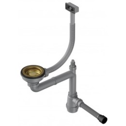 Арматура для одночашевых моек со скрытым прямоугольным переливом Omoikiri WK-1-S AB